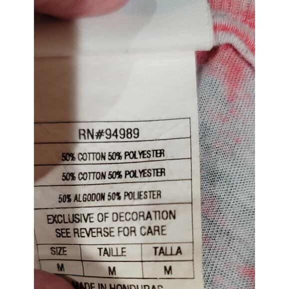 Anaheim Angels Baseball Painted Messy Look Graphic Women's Shirt Medium V Neck - Picture 5 of 5